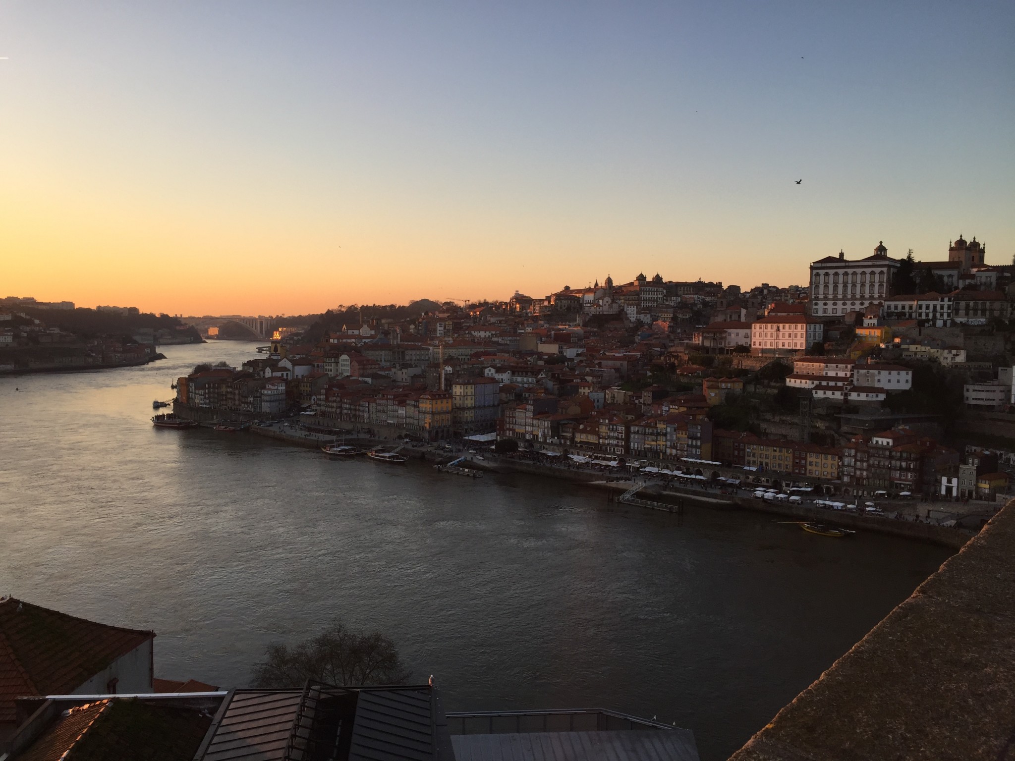 sunset, Porto, Portugal, view